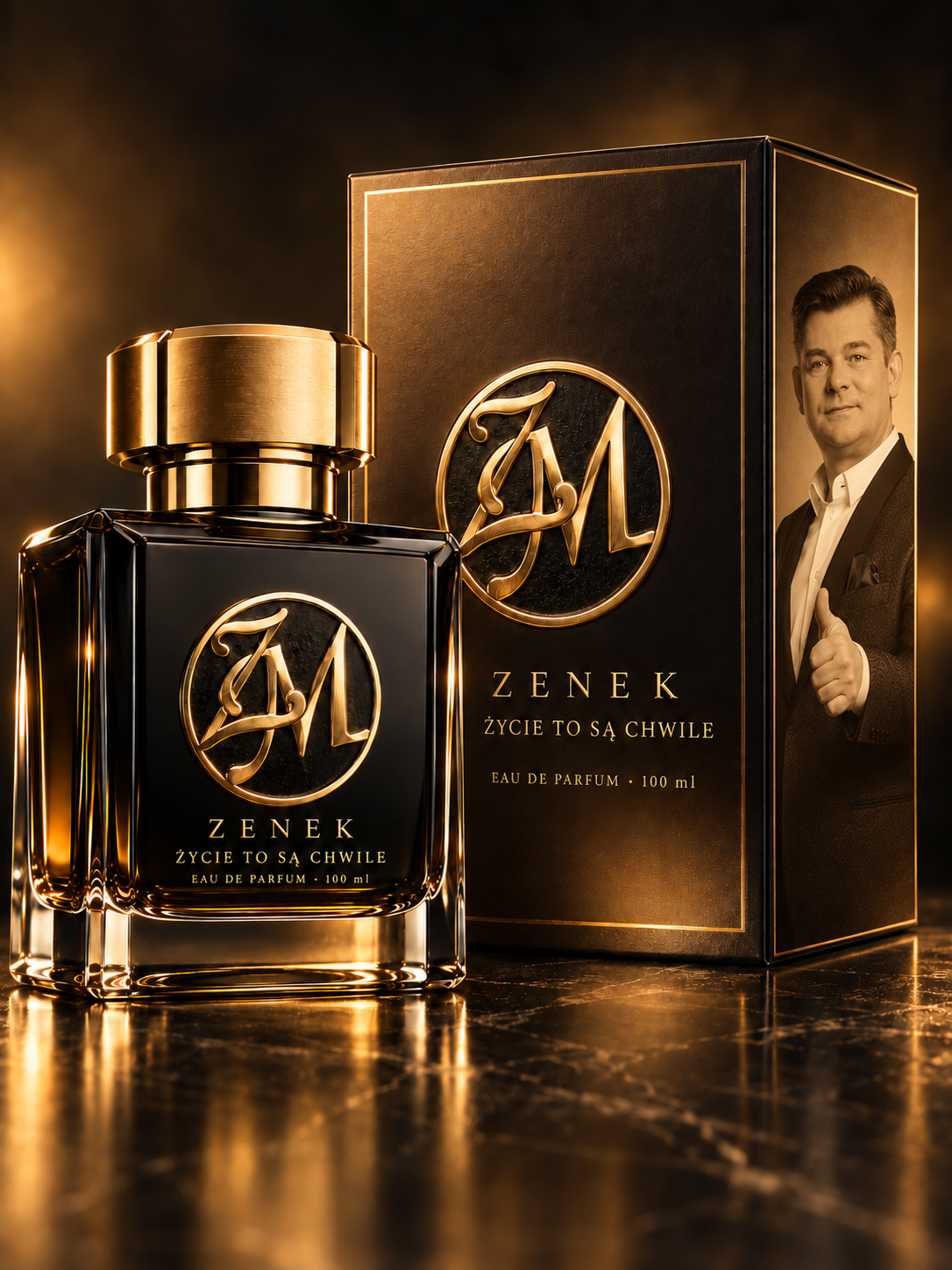 Propozycja flakonu i kartonika perfum Życie to są chwile